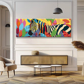 Painting by Numbers Panorama Zebra in The Flower Field I